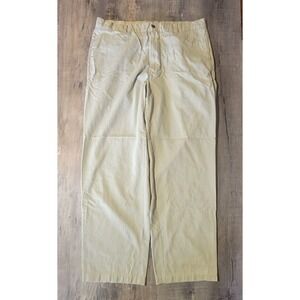 Tommy Bahama Relax Mens 36x29 Chino Pants Comfort Casual Beige Tencel Cotton Euc